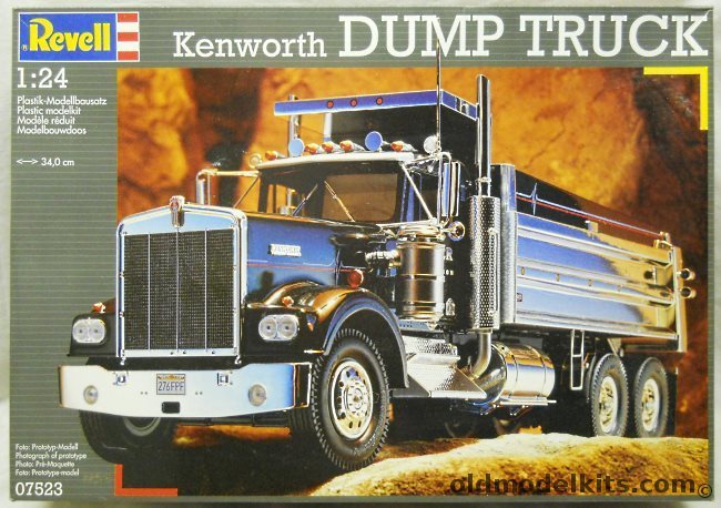 Revell 1/25 Kenworth Dump Truck, 07523 plastic model kit